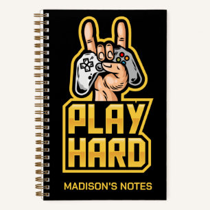Cuaderno Gamer de nombre personalizado