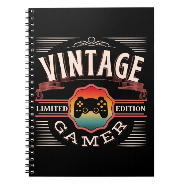 CUADERNO GAMER VINTAGE EDICIÓN LIMITADA  (Frente)