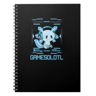 Cuaderno Gamesolotl Gamer Axolotl Anime Fish Juegos