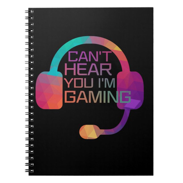 Cuaderno Gaming Earphones Para Jugadores (Frente)