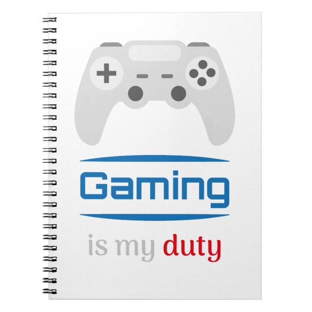 Cuaderno Gaming Is My Duty Gamer Controller (Frente)