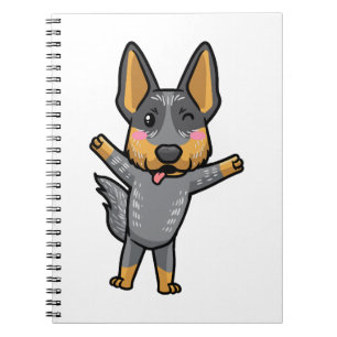 Cuaderno Ganado australiano Kawaii Emoticon
