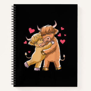 Cuaderno Ganado de Cuddle Highland Regalo para criadores de