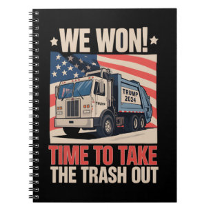 Cuaderno Ganamos tiempo para sacar la basura Trump 47