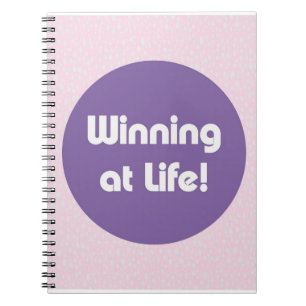 Cuaderno Ganando en la vida Tipografía