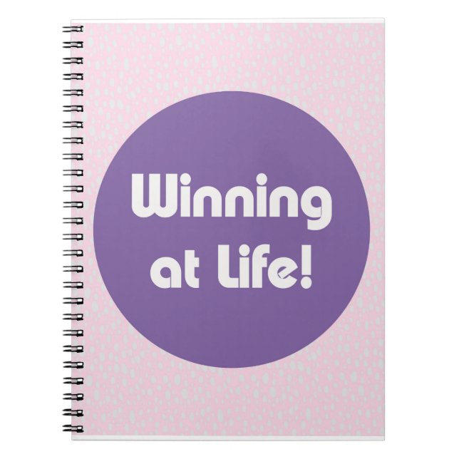 Cuaderno Ganando en la vida Tipografía (Frente)