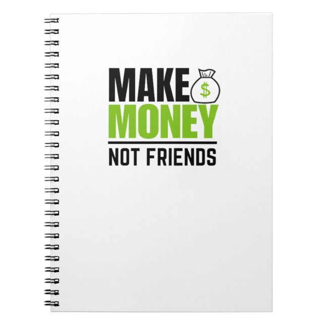 Cuaderno Ganar dinero no amigos (Frente)