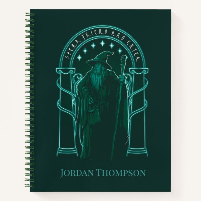 Cuaderno GANDALF™ "Speak Friend And Enter" Doors of Durin (Anverso)