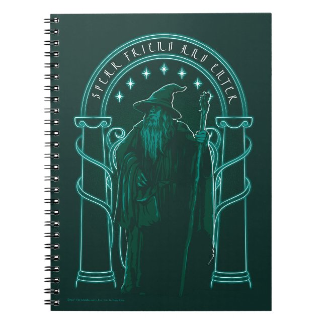 Cuaderno GANDALF™ "Speak Friend And Enter" Doors of Durin (Frente)
