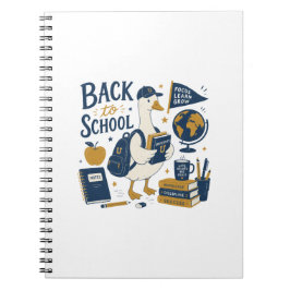 Cuaderno Ganso de Regreso a la Escuela Universidad