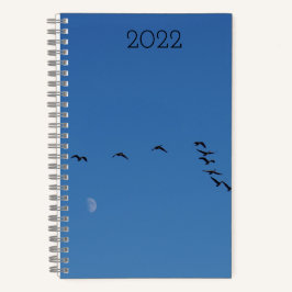 Cuaderno gansos canadienses en vuelo