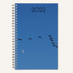 Cuaderno gansos canadienses en vuelo