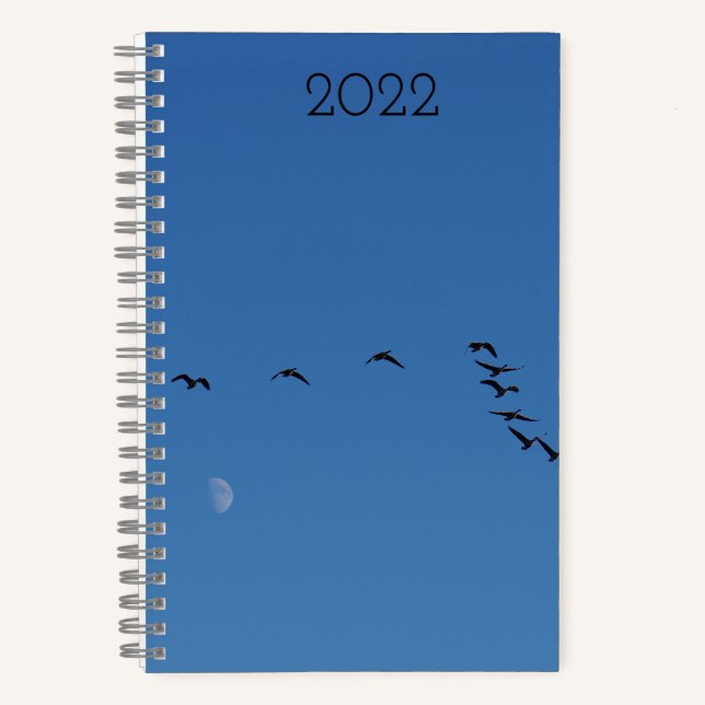 Cuaderno gansos canadienses en vuelo (Anverso)