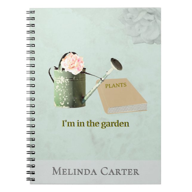 Cuaderno Garden Lover's Rustic Elegant Custom Notebook (Frente)