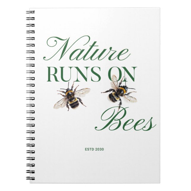 Cuaderno  Gardener Gift Save the Bees for Eco-friendly gift (Frente)