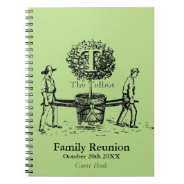 Cuaderno Gardeners Family Reunion Guest Book Nombre persona