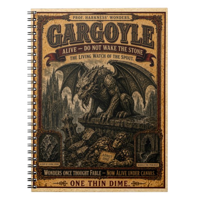 Cuaderno Gárgola, Monstruo de Circo Antiguo (Frente)