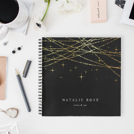 Cuaderno Garland dorado personalizado