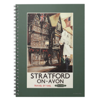 Cuaderno Garrick Inn y el Poster de Harvard House Rail