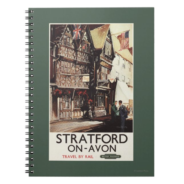 Cuaderno Garrick Inn y el Poster de Harvard House Rail (Frente)