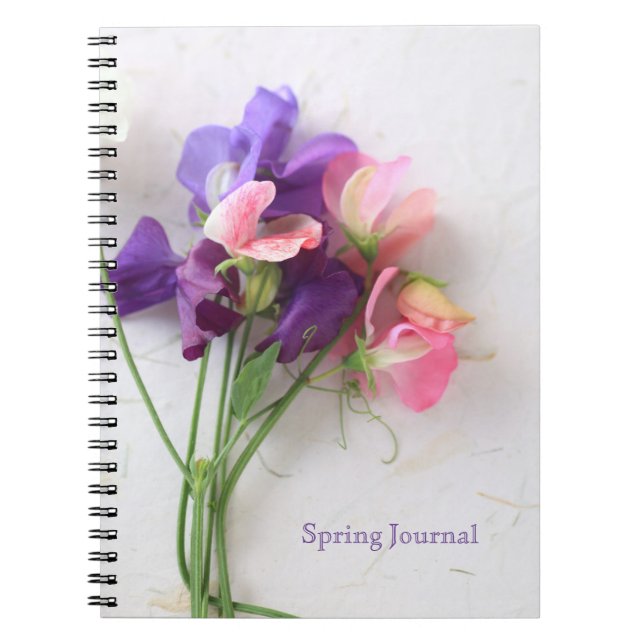 Cuaderno Garzas dulces sobre papel texturado (Frente)