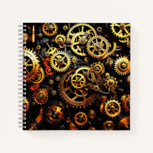 Cuaderno Gases de relojería de Steampunk 1004