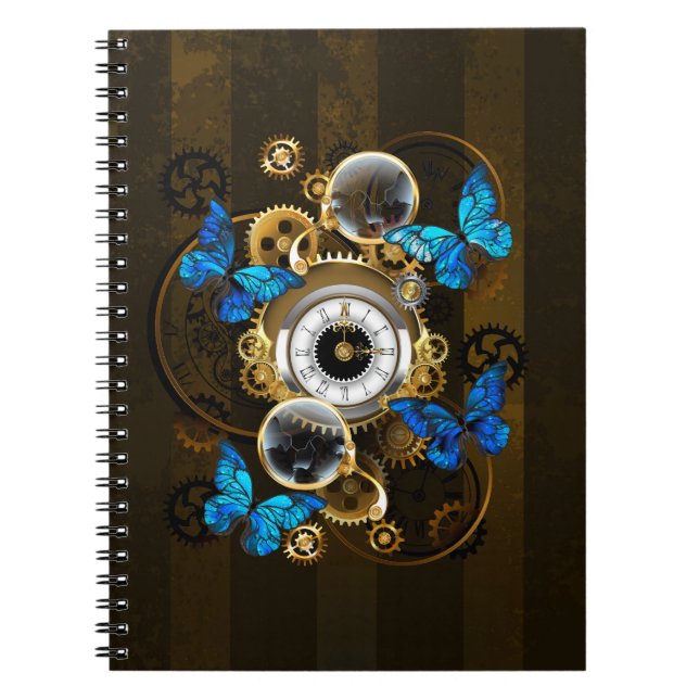 Cuaderno Gases de vapor y mariposas azules (Frente)