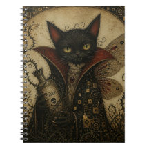 Gata negra vampírica hada adorable
