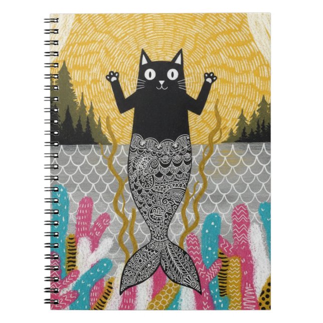 Cuaderno Gata Sirena Única (Frente)
