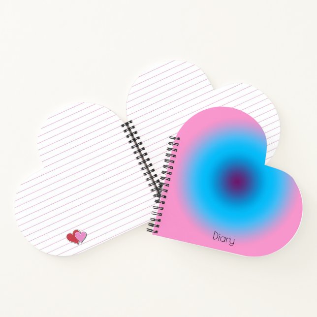 Cuaderno Gates Of Heaven Gradient Heart-Shape (Interior)