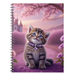 Cuaderno Gatito adorable con collar brillante