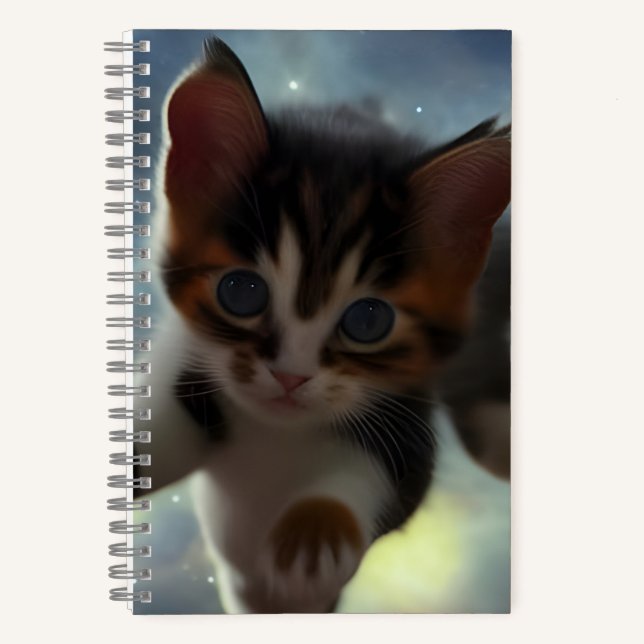 Cuaderno Gatito adorable en el espacio (Anverso)