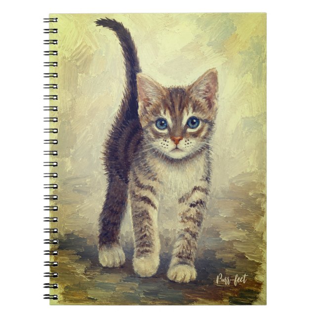 Cuaderno Gatito atigrado adorable  (Frente)