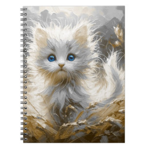 Cuaderno Gatito blanco preciado