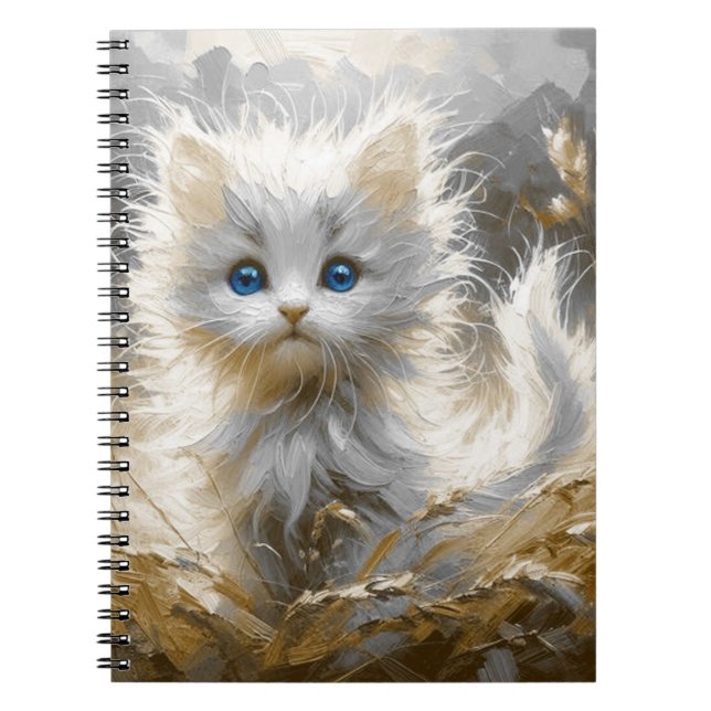 Cuaderno Gatito blanco preciado (Frente)