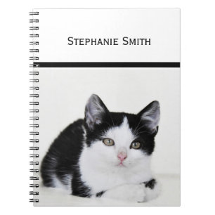 Cuaderno Gatito blanco y negro