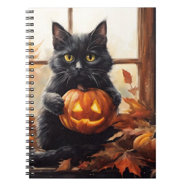 Cuaderno Gatito de Halloween (Frente)