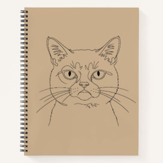 Cuaderno gatito gruñón