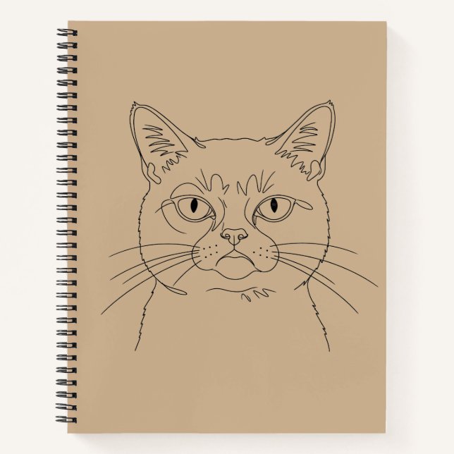 Cuaderno gatito gruñón (Anverso)