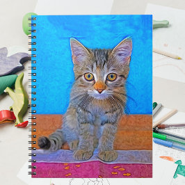 Cuaderno Gatito lindo con ojos grandes