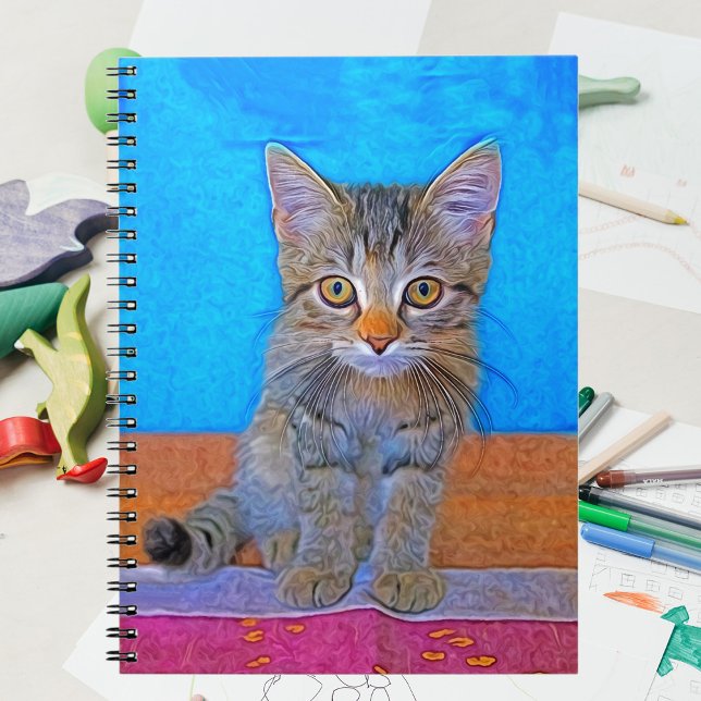 Cuaderno Gatito lindo con ojos grandes (Subido por el creador)