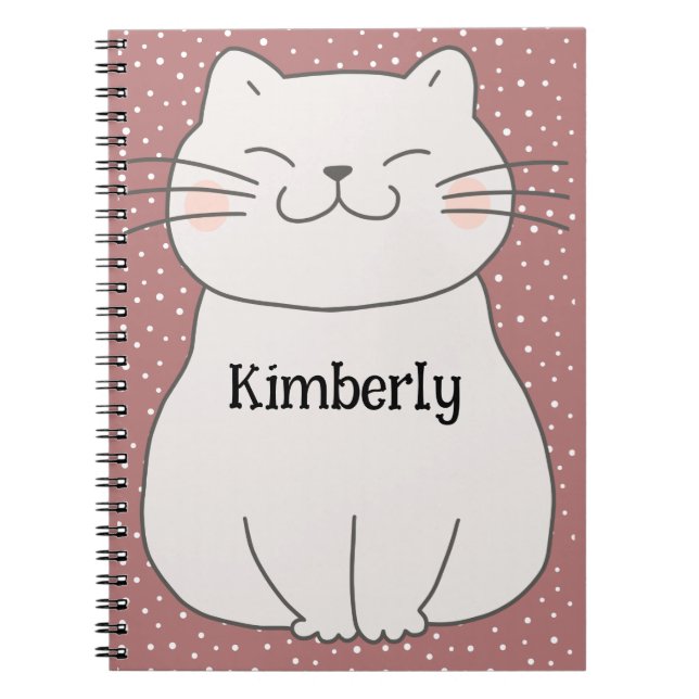 Cuaderno Gatito lindo y moderno  (Frente)