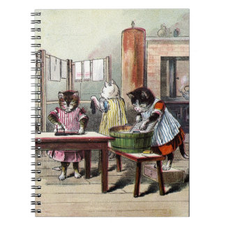 Cuaderno Gatitos que lavan sus manoplas