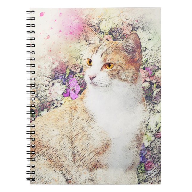Cuaderno Gatitos y flores (Frente)