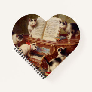 Cuaderno Gatitos y piano