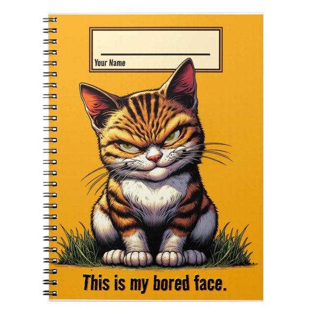 Cuaderno Gato aburrido (Frente)