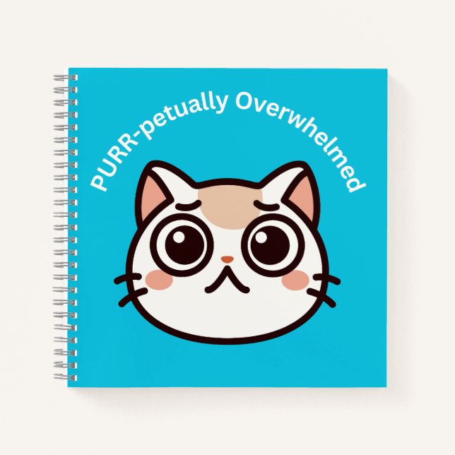 Cuaderno Gato Adorable Aburrido (Anverso)