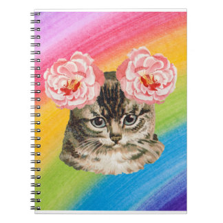 Cuaderno Gato arcoiris