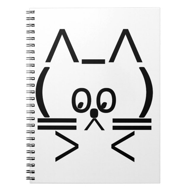Cuaderno Gato ASCII (Frente)