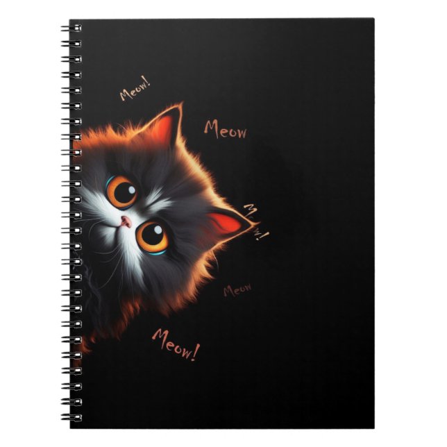 Cuaderno Gato asomando (Frente)